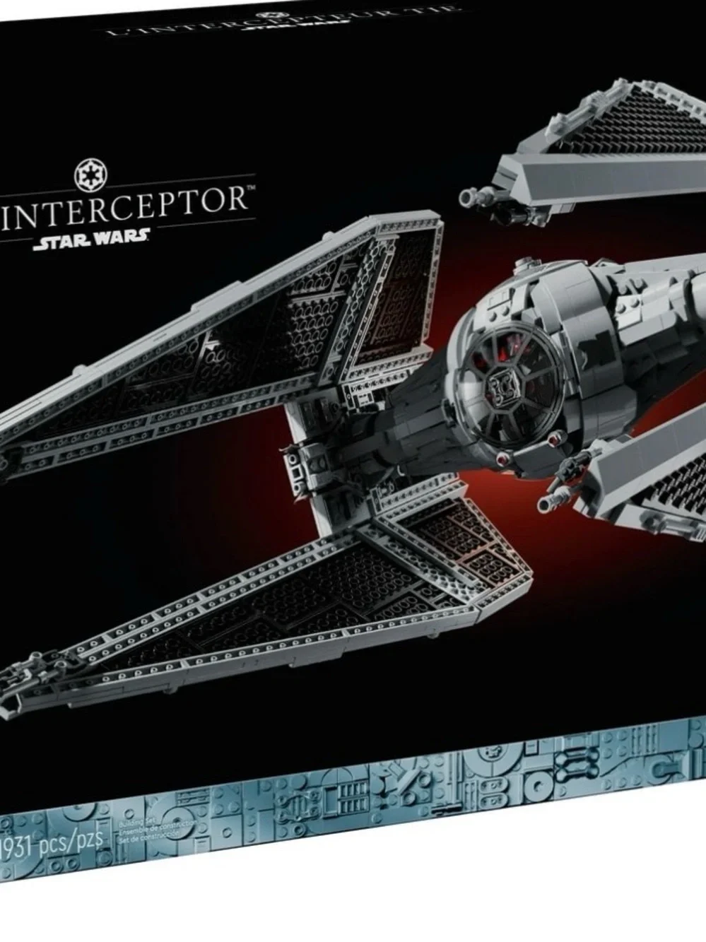LEGO Star Wars TIE Interceptor - Black, Gray, Red